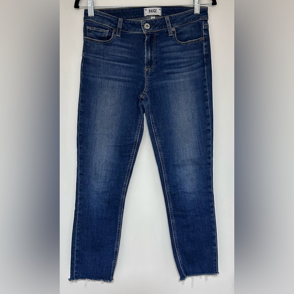 Paige Skyline Skinny Crop Jeans Size 28 - Picture 3 of 10